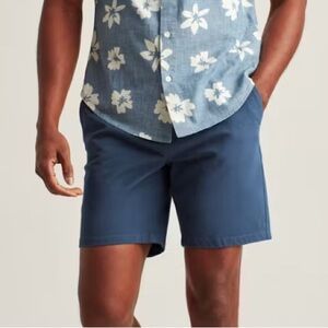 Bonobos Washed Navy Blue Chino shorts